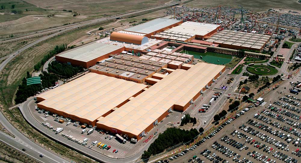 Feria de Muestras de Zaragoza preparada para evento