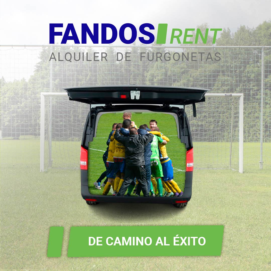 Alquiler de furgonetas para equipos deportivos en competición con FANDOS Rent
